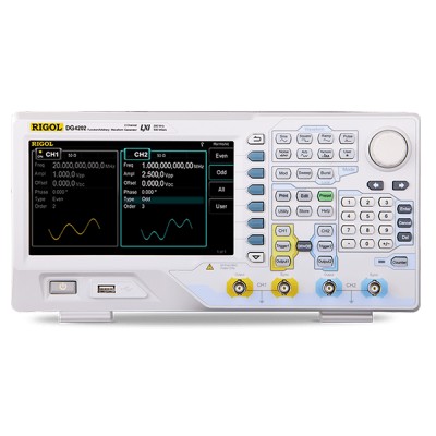 Rigol DG4000 Series Function/Arbitrary Waveform Generator 200 MHz 500 MSa/s Dual Channel | EnvMart