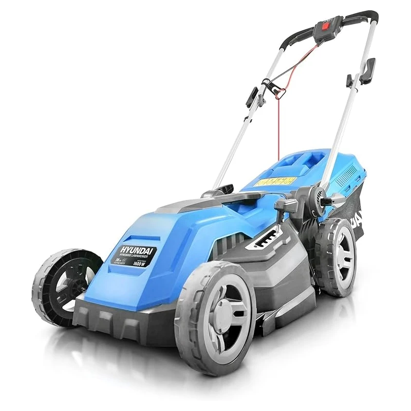 Hyundai HYM3800E Electric Lawnmower 38cm 1600W Mulching 40L | EnvMart