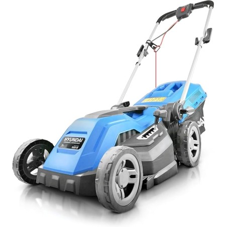 Hyundai HYM3800E Electric Lawnmower 38cm 1600W Mulching 40L | EnvMart