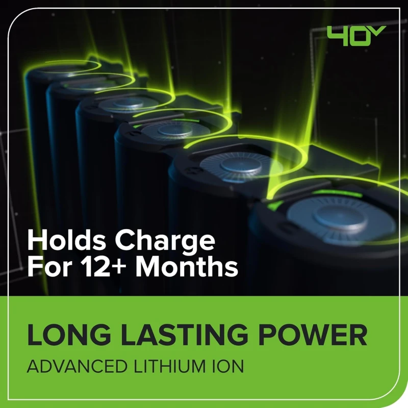 Greenworks 2501907UC Cordless Lawnmower 40V, 35cm, 2x2Ah Batteries, 40L Bag | EnvMart