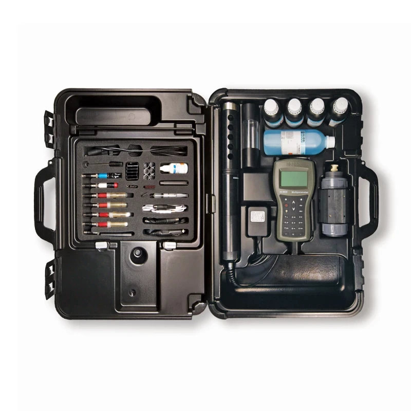Hanna Multiparameter pH/ISE/EC/DO/Turbidity Waterproof Meter with GPS option-No-Logging probe-with turbidity-20m cable-HI9829