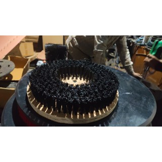 Nylon Punched Disc Deburring Brush Set 12 Inch 3 Pcs Hard Bristle Industrial | EnvMart