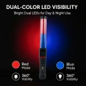 ALC-100 Digital Alcohol Breathalyzer with Traffic Baton Light, 0–400 mg/100 mL BAC, USB Type-C | EnvMart