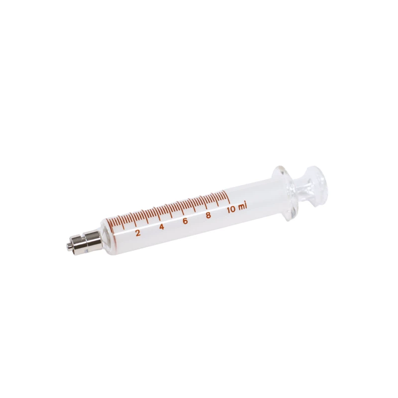 Glass Syringe 10ml Priming Laboratory Reusable Precision | EnvMart
