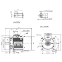 Unicorn 7.5 HP Three Phase S1 Duty Foot Mounted Motor, Frame 132S, 1450 RPM, 380V, IP55 | EnvMart