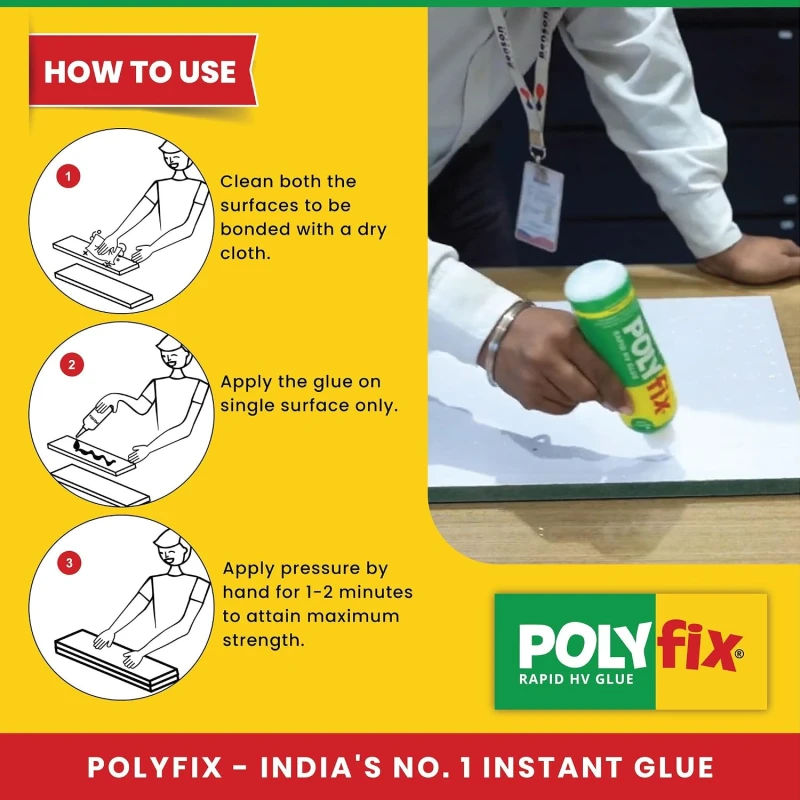 POLYFIX HV Rapid HV Glue 300g Cyanoacrylate, Fast Drying, High Viscosity Adhesive | EnvMart