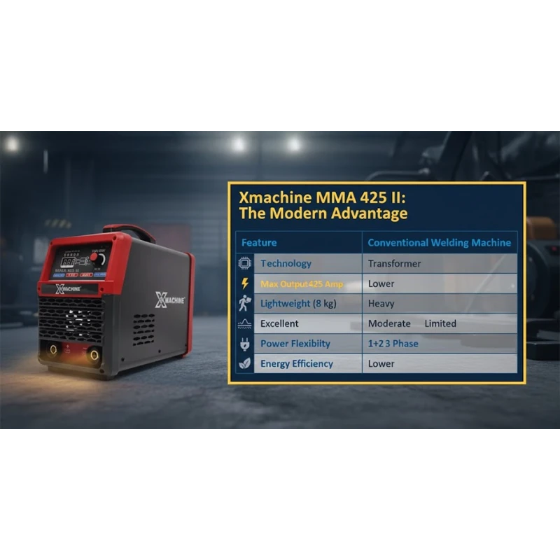 Xmachine MMA 425 III ARC Welding Machine 425A Multi-Phase IGBT 220/380V | EnvMart