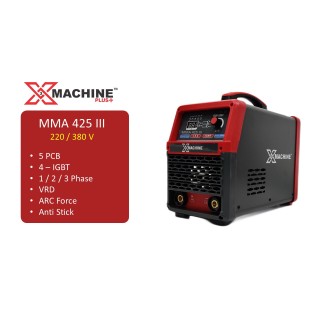 Xmachine MMA 425 III ARC Welding Machine 425A Multi-Phase IGBT 220/380V | EnvMart