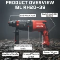 Hammer Drill 20 Mm 500W SDS Plus Dual Chuck Variable Speed RH 20-39 | EnvMart