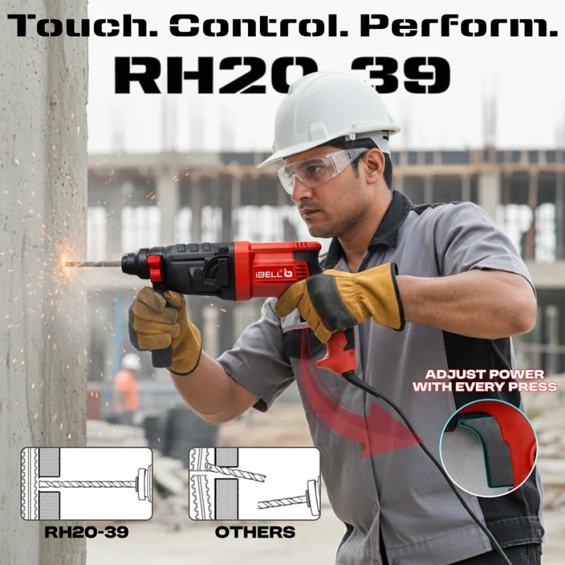 Hammer Drill 20 Mm 500W SDS Plus Dual Chuck Variable Speed RH 20-39 | EnvMart