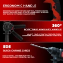 Rotary Hammer Drill RH26-82 26mm SDS Plus 850W Dual Chuck Power Tool | EnvMart