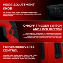 Rotary Hammer Drill RH26-82 26mm SDS Plus 850W Dual Chuck Power Tool | EnvMart