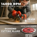 MC25-60 Marble Cutter 125mm 1600W High-Speed Deep Cutting | EnvMart