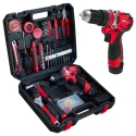 iBELL Cordless Impact Drill Toolbox 12V 1500mAh 101-Piece Kit Brushless | EnvMart