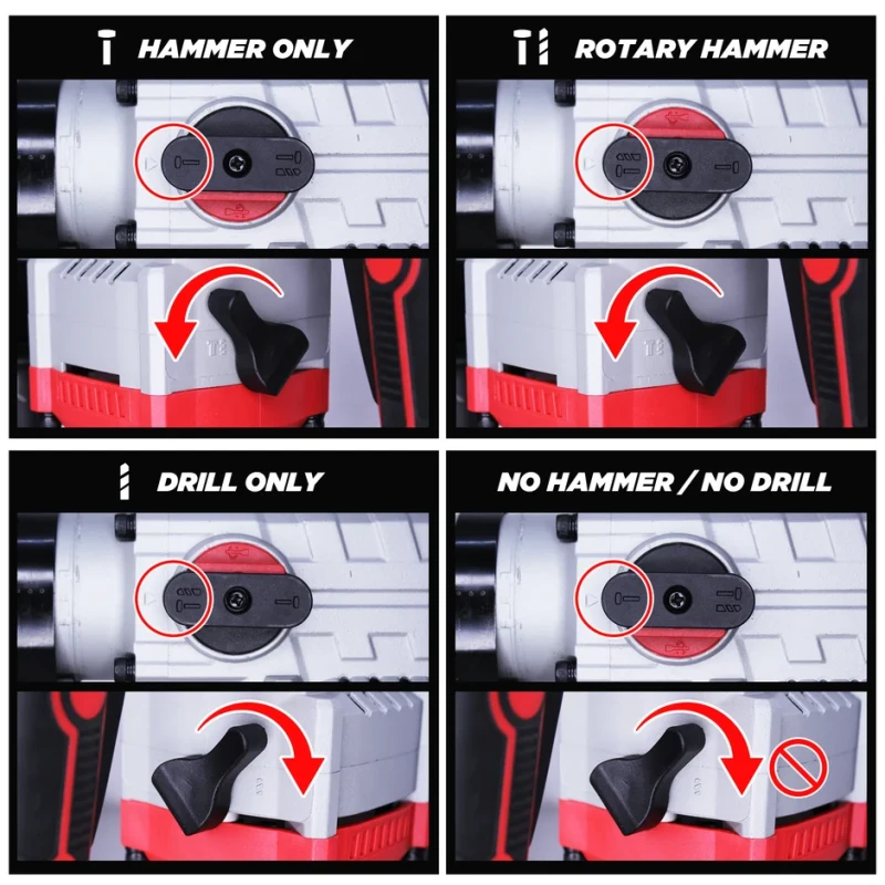 Rotary Hammer Drill 1500W 950 RPM 3 Function SDS Plus Concrete 32mm | EnvMart