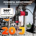 Demolition Hammer 1350W Heavy-Duty Electric Concrete Breaker 20J, 4500 BPM | EnvMart