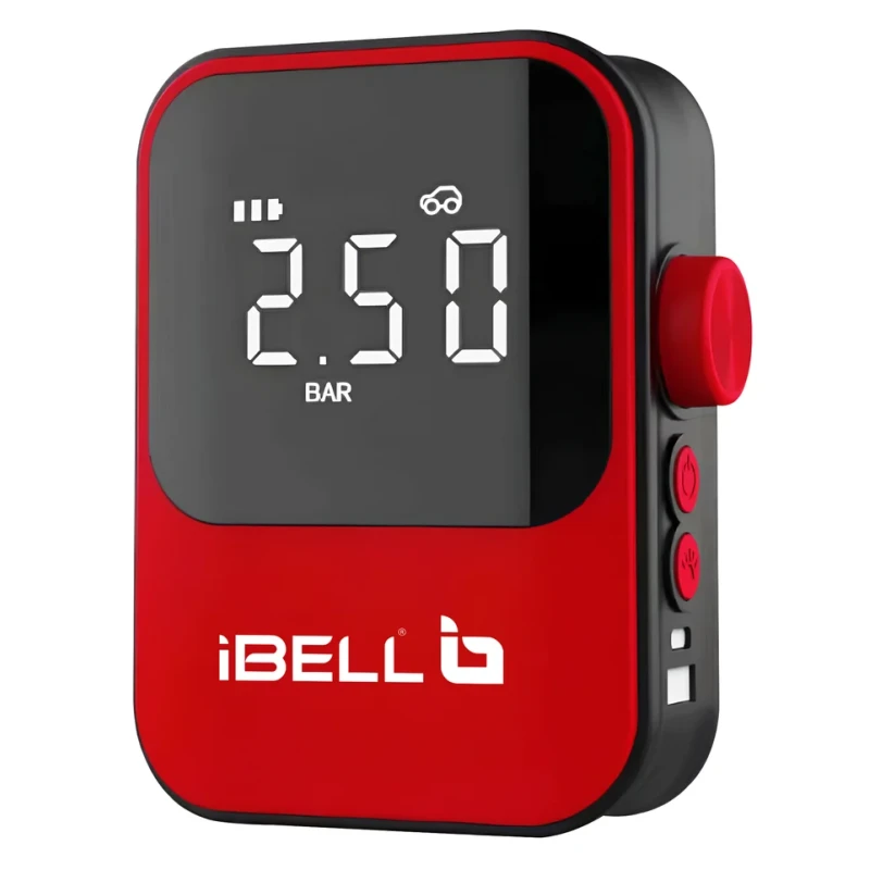 Portable Tyre Inflator 7.4V DC, 40W, 150 PSI, 2000mAh Lithium Battery, 18L/min Air Flow | EnvMart