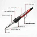 Digital Soldering Iron Kit S60-12 60W LCD Adjustable Temp Auto Sleep/Off | EnvMart
