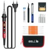 iBELL IBL S60-12 Digital Soldering Iron Kit, Auto Sleep & Auto OFF, Complete Soldering & Desoldering Tool Set, S6012S0000