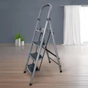 Iron Ladder T004E 4 Steps Heavy-Duty, Anti-Skid, 150 kg Load Capacity, Foldable | EnvMart