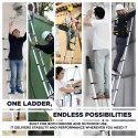 iBELL TE012 Aluminium Ladder 13 Steps 12.5ft 150kg Load Aerospace Alloy | EnvMart