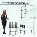 iBELL TE012 Aluminium Ladder 13 Steps 12.5ft 150kg Load Aerospace Alloy | EnvMart