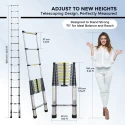 TE205 Aluminium Extension Ladder, 16 Steps, 6.25 m, 150 kg Capacity | EnvMart