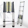 iBELL TE205 6.25m (20.5 Feet) Portable Aluminium Telescopic Ladder | 16-Steps Foldable Multipurpose Step Ladder, TE2050S000