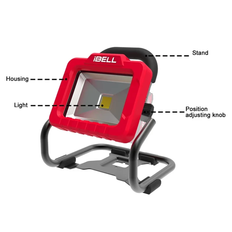 Portable Light Stand BL20-20 20V DC, 20W, 1800Lm, 360° Beam | EnvMart