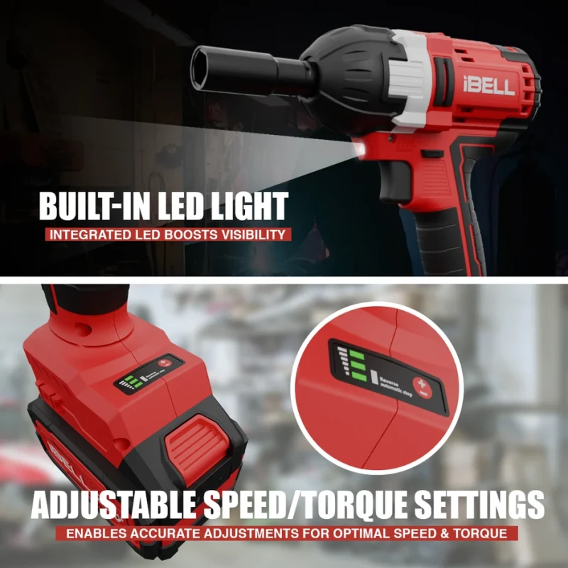 BW20-50 Brushless Cordless Impact Wrench 20V 500 Nm Li-ion | EnvMart