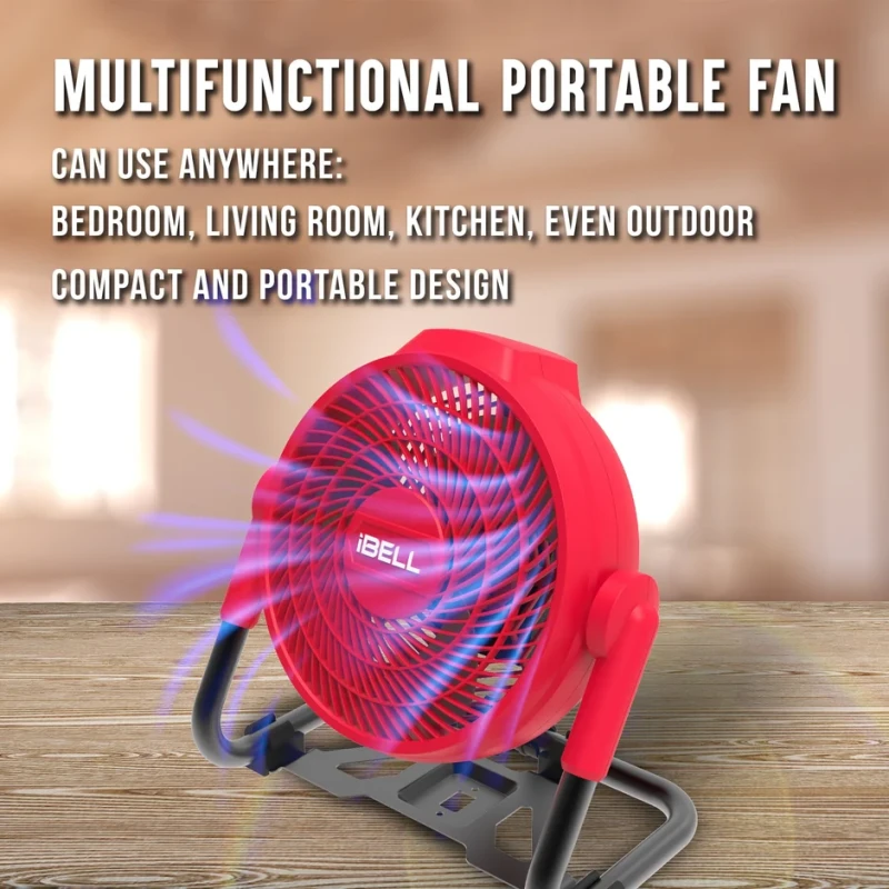 Cordless Portable Fan CF24-05 20V 245mm 3-Speed Industrial/Commercial | EnvMart