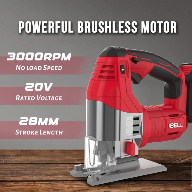 BJ29-65 Brushless Cordless Jig Saw 20V 500–3000 RPM | EnvMart