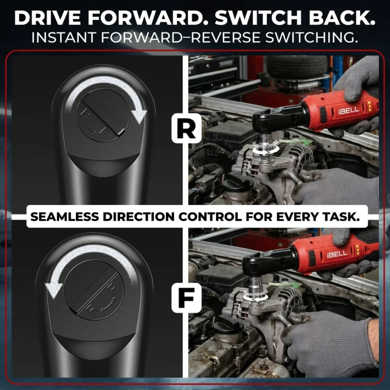 Cordless Ratchet Wrench Brushless IBL BW12-70, 70 Nm, 12V, 1500mAh | EnvMart
