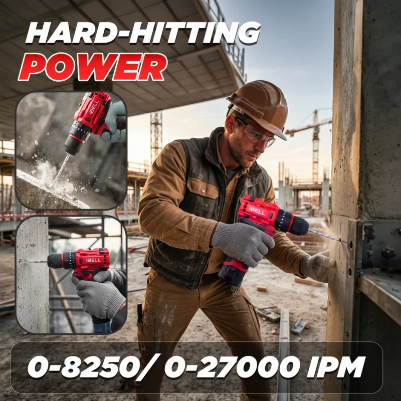 Cordless Impact Drill Brushless IBL BD12-40, 40 Nm, 2-Speed, 20+3 Clutch | EnvMart