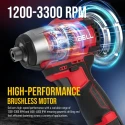 Cordless Impact Screw Driver IBL BD12-19 Brushless Motor 185 Nm Torque 2-Speed Hex Chuck | EnvMart