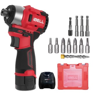 Cordless Impact Screw Driver IBL BD12-19 Brushless Motor 185 Nm Torque 2-Speed Hex Chuck | EnvMart