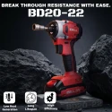 IBL BD20-22 Cordless Brushless Impact Screwdriver 20V, 220Nm, 3-Speed, Hex Chuck | EnvMart