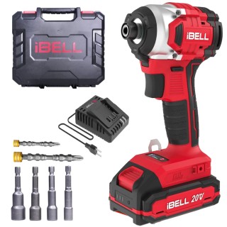 IBL BD20-22 Cordless Brushless Impact Screwdriver 20V, 220Nm, 3-Speed, Hex Chuck | EnvMart