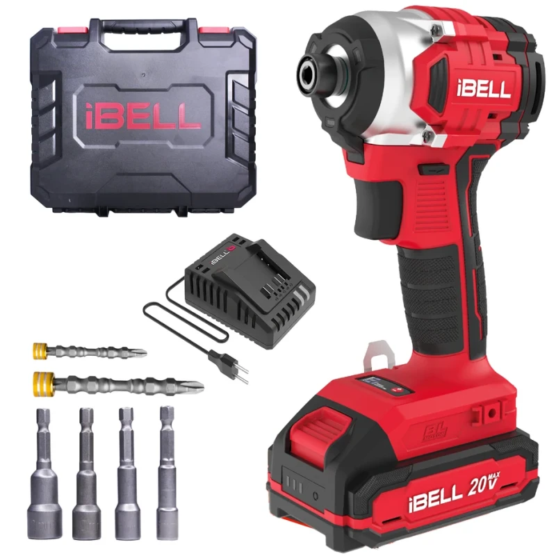 IBL BD20-22 Cordless Brushless Impact Screwdriver 20V, 220Nm, 3-Speed, Hex Chuck | EnvMart