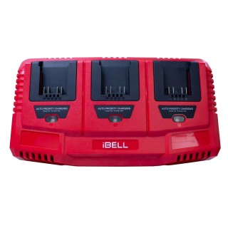 Ops Tri Charger OPST3C 3-Slot Li-Ion Battery Charger, 65W, Sequential Charging, USB Output, 100-240V | EnvMart