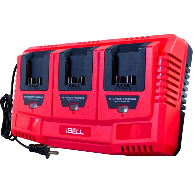 Ops Tri Charger OPST3C 3-Slot Li-Ion Battery Charger, 65W, Sequential Charging, USB Output, 100-240V | EnvMart