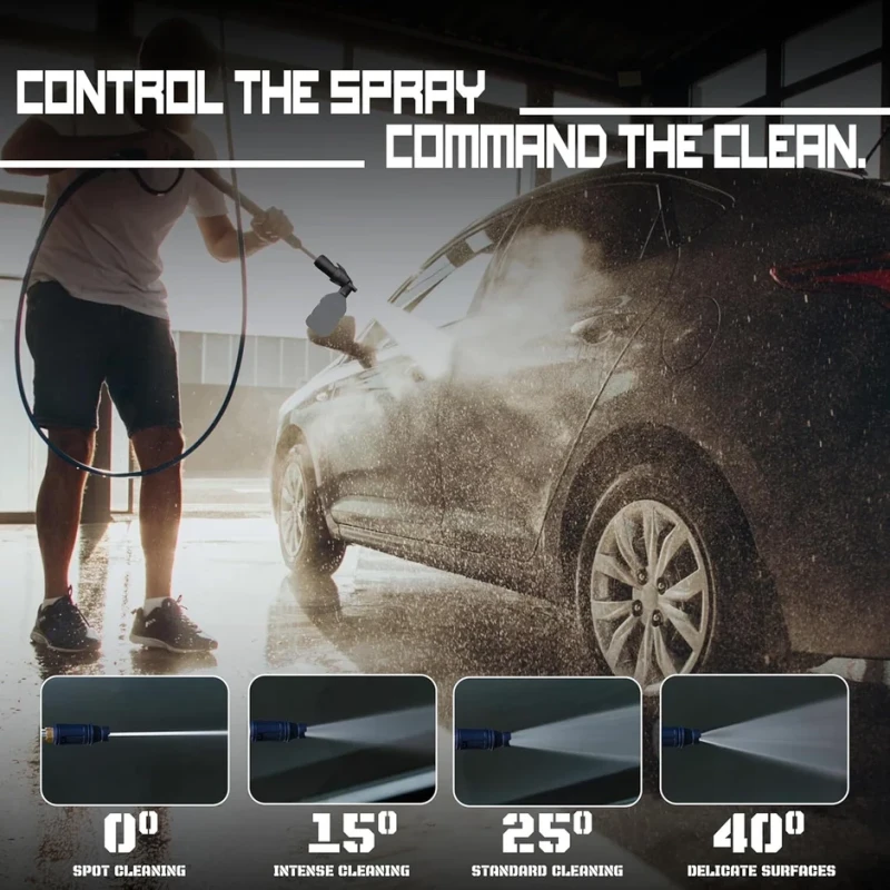 High Pressure Car Washing Machine 1600W 130 Bar 400 L/hr Cleaner | EnvMart