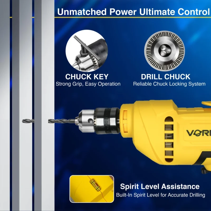 Electric Drill 10mm VR ED06-91 400W Variable Speed 230V, 2800 RPM | EnvMart