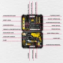 Impact Drill Tool Set 650W 13mm Keyless Chuck 220-230V 0-2800 RPM 90 Accessories | EnvMart