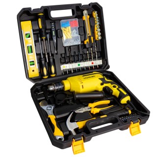 Impact Drill Tool Set VR TD13-139, 650W, 13mm Chuck, 2800 RPM, Accessories | EnvMart