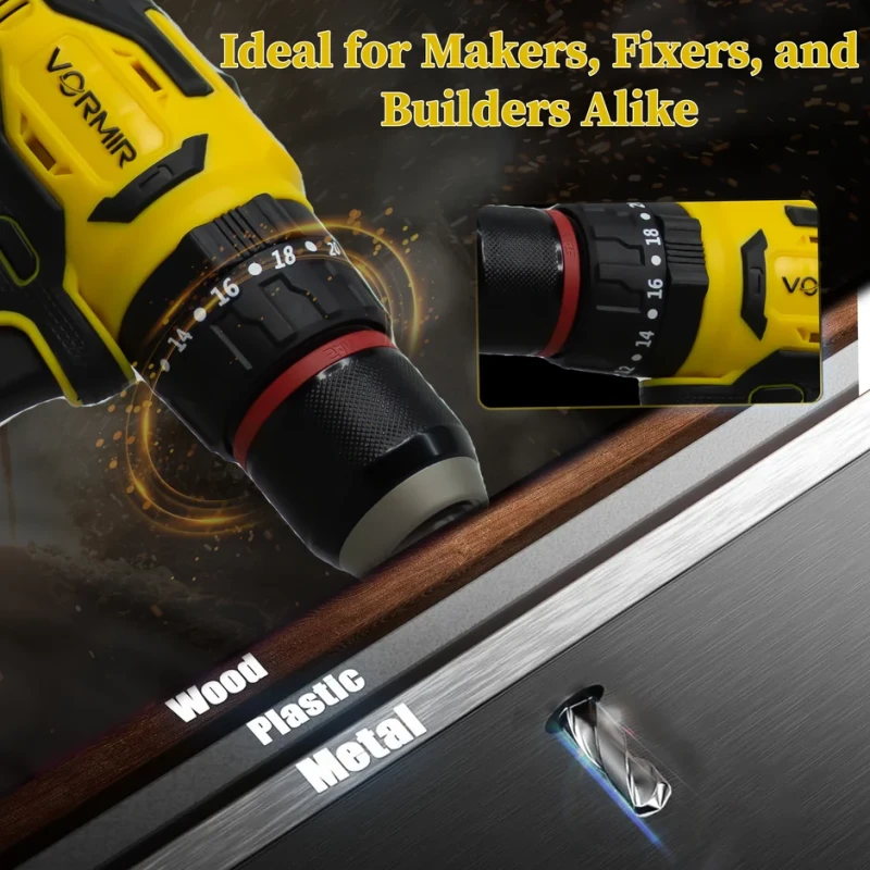 iBELL VR CD21-30 Cordless Impact Drill 20V Max, 2Ah Battery, Brushed Motor, 30Nm, 10mm Chuck | EnvMart