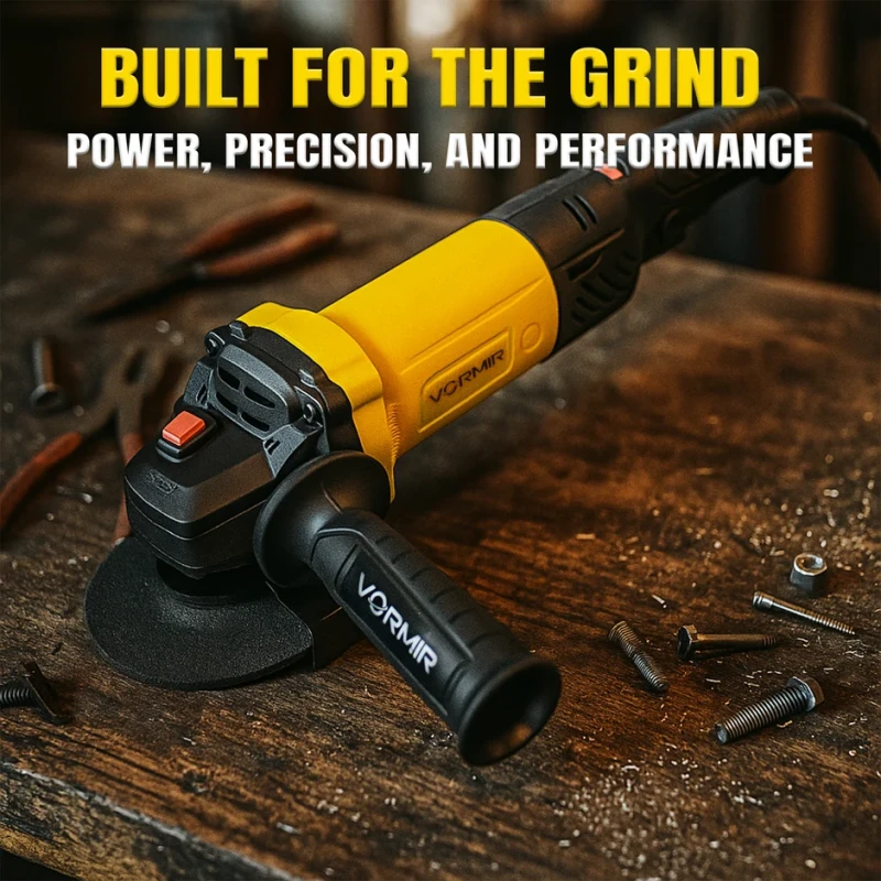 VORMIR VR AG10-06 Angle Grinder 100mm 1100W 220V 11000 RPM Class 2 Protection | EnvMart