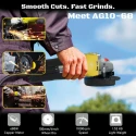 VORMIR VR AG10-68 Angle Grinder 100mm, 680W, 11000 RPM, Class II | EnvMart