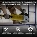 Angle Grinder 180mm, 2400W, 8500 RPM, Class II Protection | EnvMart
