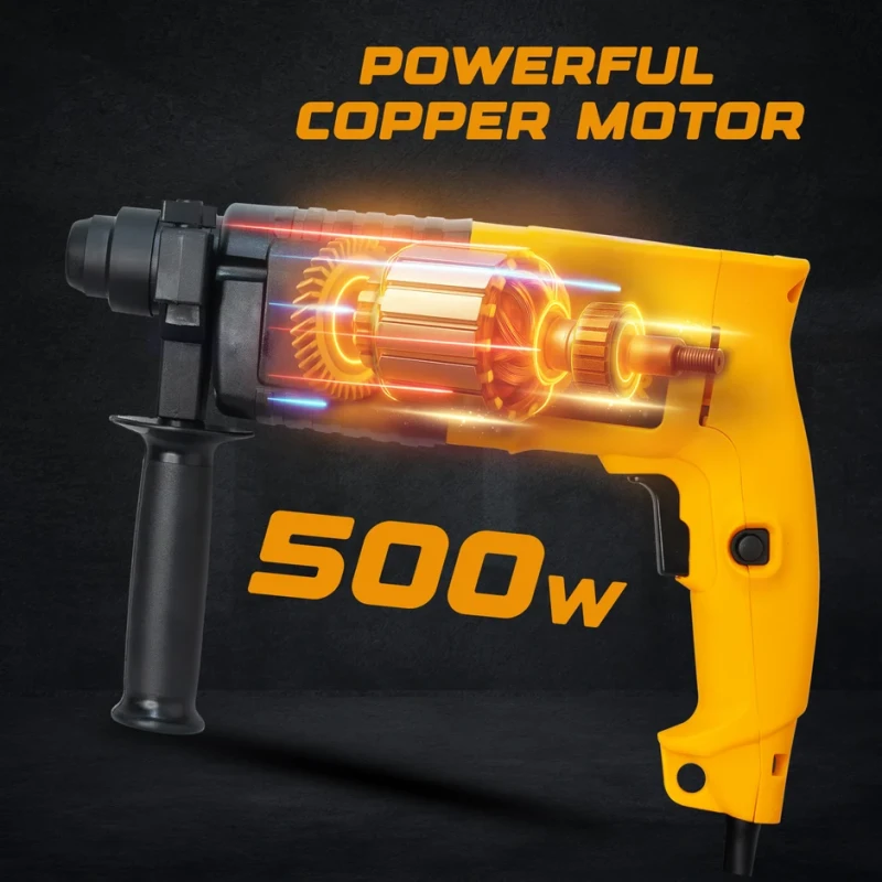 VR RH20-23 Rotary Hammer Drill 20 mm 500W SDS Plus | EnvMart